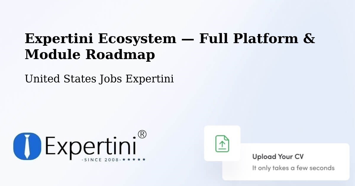 Expertini Ecosystem — Full Platform & Module Roadmap – Commack